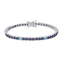 Armband Comete Herr Tennis in Silber UBR1253M18